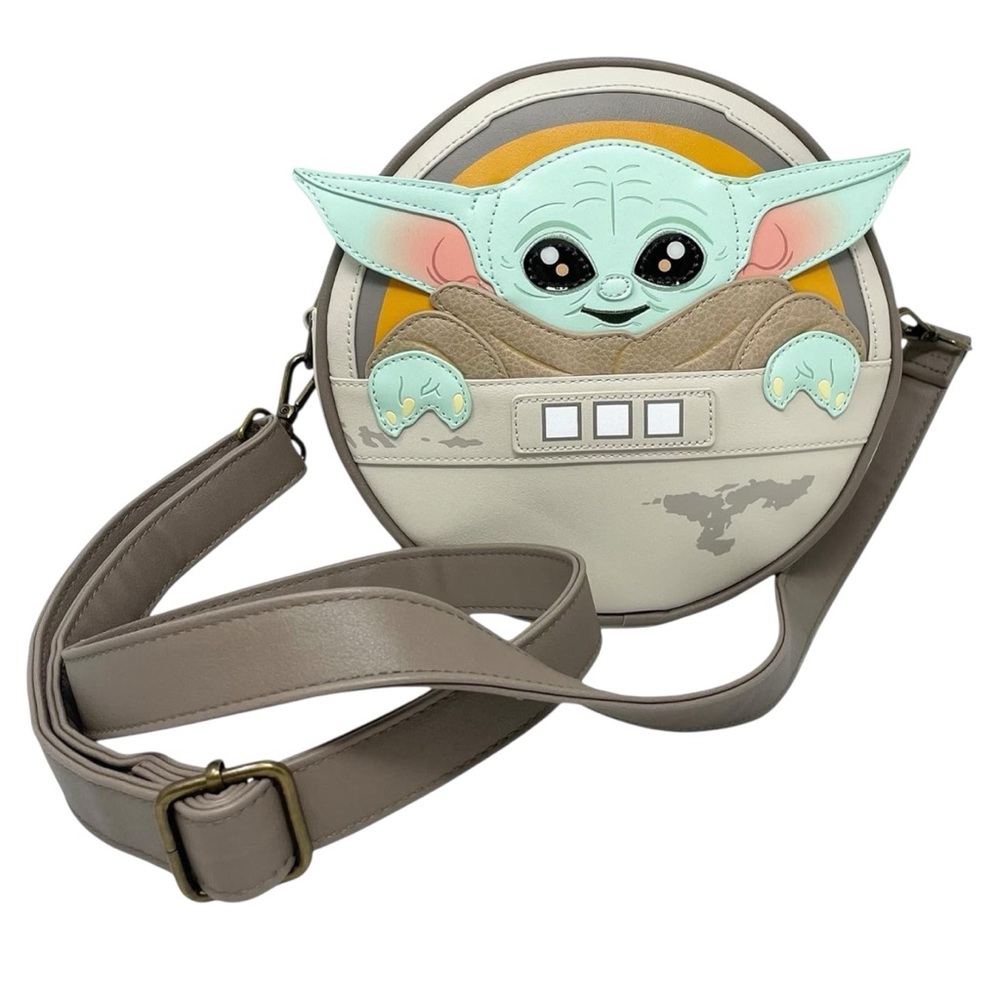 NEW Loungefly Disney Star Wars Grogu Baby Yoda Cosplay Canteen Crossbody Bag